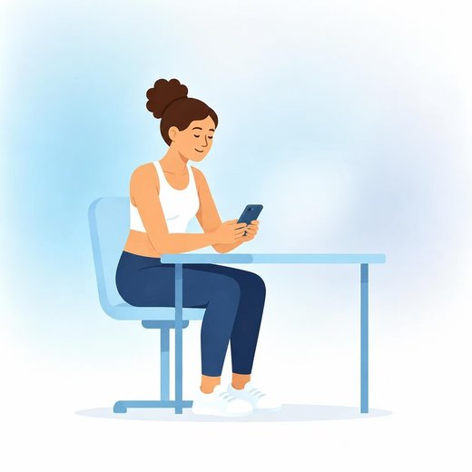 A person doing a structured assessment at their desk
